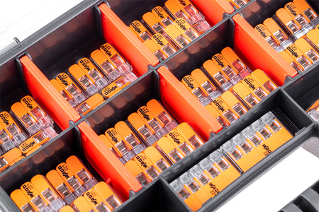 Szybkozłączki Złączki Instalacyjne WAGO Zestaw 60 sztuk - 25x 221 2x4mm + 25x 3x4mm + 10x 5x4mm