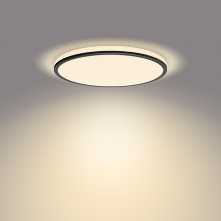 Lampa Sufitowa Plafon LED 18W 1800lm 2700K SceneSwitch Czarna Philips