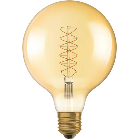 Żarówka Dekoracyjna LED E27 G125 4,8W = 37W 420lm 2200K Ciepła 320° Filament Ściemnialna OSRAM Vintage 1906