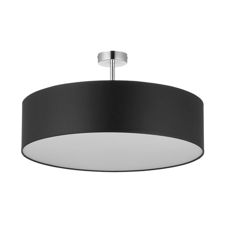 Lampa Sufitowa RONDO Żyrandol Chrom Czarno-Biała Minimalistyczna 4xE27 4245 TK Lighting