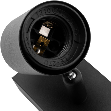 Lampa Ścienna Reflektor LED Sufitowa Ruchoma Kinkiet Spot E27 GLASA Czarna Lumiled