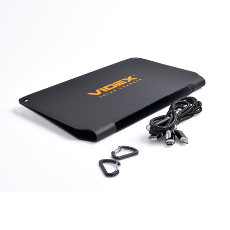 Przenośna Ładowarka Solarna Kabel USB 3w1 100cm 10W IP68 VIDEX