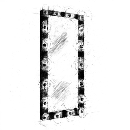 Lampa Ścienna Podłogowa z Lustrem PHOENIX 18xE14 Prostokątna Milagro