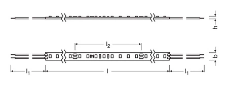 Taśma LED Pasek 24V 24W 350LED Ciepła 8mm 5m Ledvance