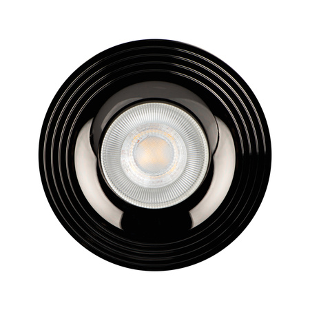 Oprawa sufitowa podtynkowa LIGLO DSO GU10/GU5.3 Okrągła Czarna KANLUX