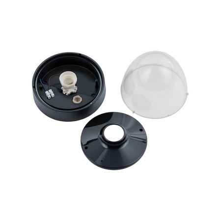 Plafon Oprawa Natynkowa Sufitowa Lampa Ogrodowa Kinkiet Elewacyjny E27 Czarna Wodoodporna IP44 NOOK 7978 Nowodvorski