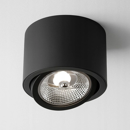 Oprawa Natynkowa Halogenowa Tuba Reflektor Spot GU10 Okrągła Ruchoma Czarna Masterled