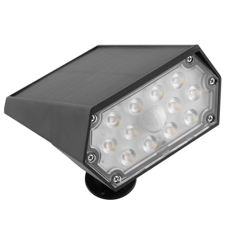 Reflektor Solarny LED Lampa Kierunkowa Wbijana IP44 Czujnik Zmierzchu