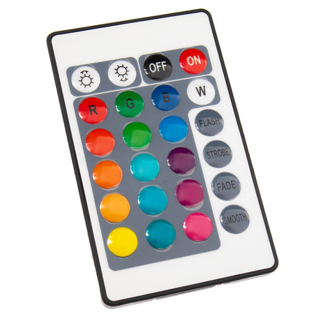 Lampa Ogrodowa LED Solarna Wbijana Kula RGB Naziemna 17cm + Pilot