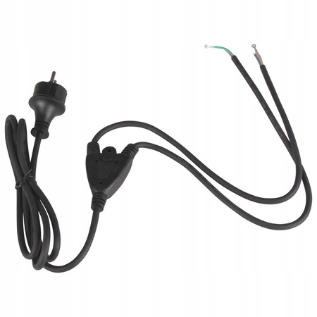 Przewód Zasilający 2m OMY 3x0,75mm2 Kabel do Naświetlacza Lampy Roboczej Masterled