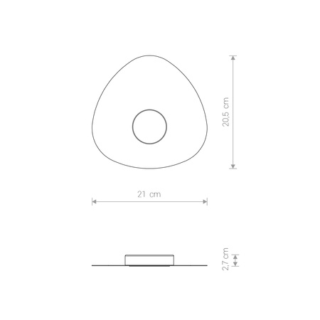 Plafon Lampa Sufitowa Oprawa Natynkowa GX53 Biała ORGANIC 8305 Nowodvorski