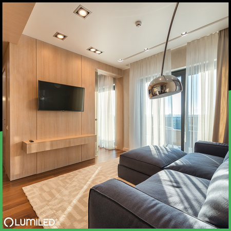 10x Żarówka LED G53 Reflektor AR111 15W = 100W 1521lm 4000K Neutralna 24° 12V Srebrna LUMILED