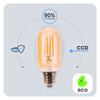 Żarówka LED E27 T45 4W = 40W 470LM 2000K Ciepła 360° Filament Amber LUMILED