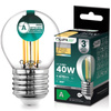 Żarówka LED E27 Kulka P45 2,2W 470lm = 40W 2700K Ciepła 360° Filament KLASA A LUMILED
