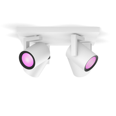 Lampa Sufitowa LED Reflektor 16.8W 1600lm IP20 White and Color Ambiance RGB + TW Biała Inteligentna SMART Zigbee Bluetooth Argenta Philips HUE