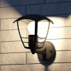 Kinkiet Ogrodowy Lampa Elewacyjna Zewnętrzna LATARNIA E27 IP44 Czarna Creek Philips