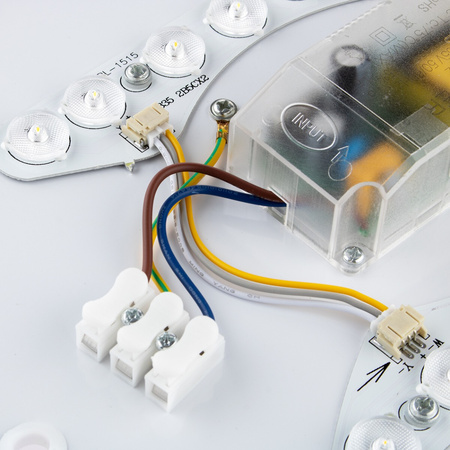 Plafon LED sufitowy łazienkowy 24W 3000-6500K Biały Okrągły Diament 39cm + Pilot