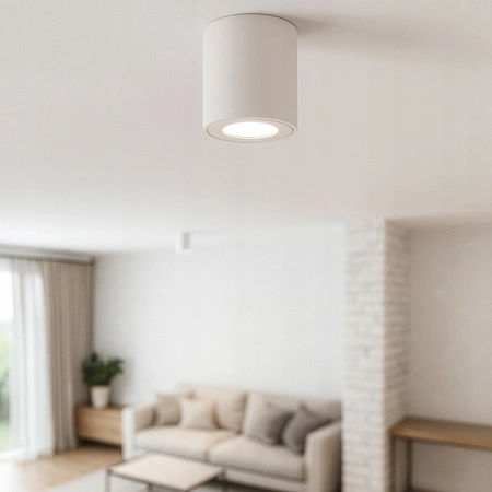 Oprawa Natynkowa Halogenowa Tuba Reflektor Spot GU10 IP54 Okrągła Biała Masterled