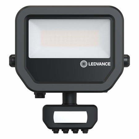 Naświetlacz LED Reflektor Zewnętrzny Lampa 17W 2400lm 4000K IP65 Czarny Z Czujnikiem Ruchu i Zmierzchu Floodlight Ledvance
