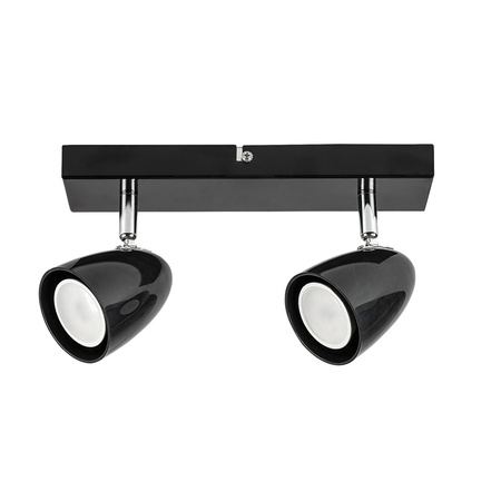 Lampa Sufitowa SPOT Reflektor 2x GU10 Czarny Nowoczesny Perico Rabalux