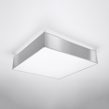 Lampa Sufitowa Oprawa Natynkowa 4x E27 Plafon Kwadratowa Szara Minimalistyczna Horus Sollux