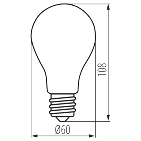 Żarówka XLED EX E27 A60 3,8W 806lm 4000K Neutralna KANLUX