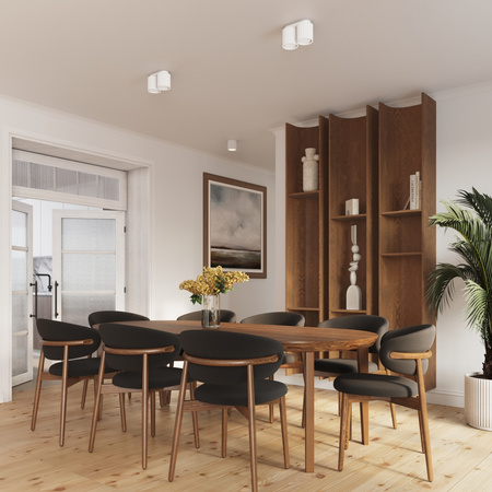 Oprawa Natynkowa 2x GU10 Aluminiowa Biała Aura Deep Space SL.1780 Sollux