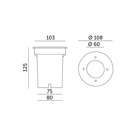 Oprawa Najazdowa Dogruntowa Okrągła GU10 IP65 Chrom Entrada Kobi