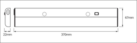 Lampa Oprawa Liniowa Listwa Oświetleniowa 6W 300lm 3000K Ciepła Srebrny LinearLED Ledvance