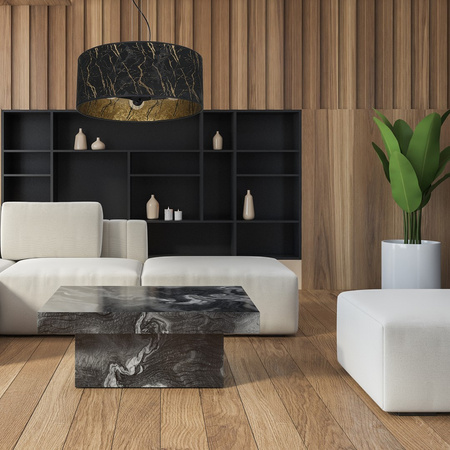 Lampa Wisząca Sufitowa SENSO Czarna Złota 3xE27 Milagro