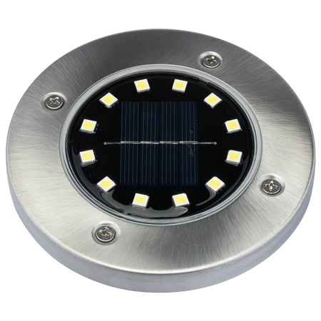 Zestaw 4x Lampka Ogrodowa 12x LED SOLARNA DOGRUNTOWA Wbijana IP44