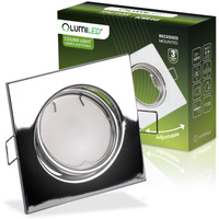 Oprawa HALOGENOWA Podtynkowa Ruchoma Kwadrat  PICTOR Chrom Blacha MR16 GU10