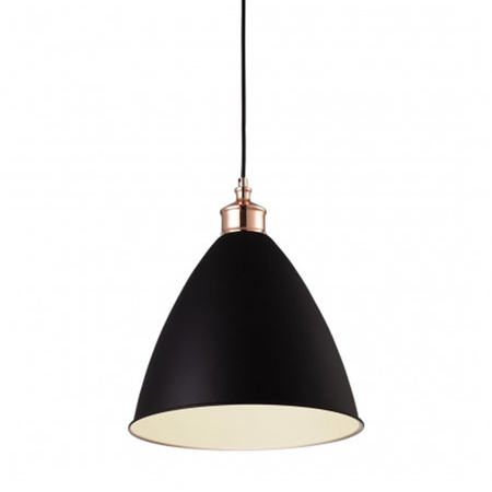 Nowoczesna lampa sufitowa wisząca czarna żyrandol na korytarz do przedpokoju 1xE27