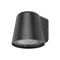 Lampa Ogrodowa Zewnętrzna Kinkiet Elewacyjny LED GU10 IP54 Czarny Nowoczesny Mandal Rabalux