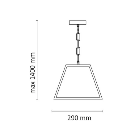 LAMPA WISZĄCA sufitowa żyrandol MADERA GOLDLUX (Polux) E27