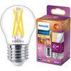 Żarówka LED E27 Kulka P45 3.4W = 40W 470lm 2200-2700K Ciepła CRI90 FILAMENT Ściemnialna WarmGlow Philips