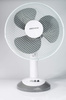 Wentylator Biurkowy Cyrkulator Powietrza Wiatrak Stołowy Stojący 49cm 30W Biały