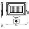 Naświetlacz LED Halogen Zewnętrzny Reflektor Czujnik Ruchu IP65 150W 4000K Neutralny Czarny LEDVANCE