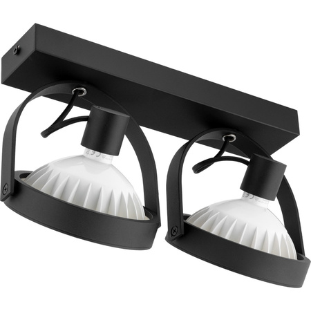 Lampa sufitowa Kinkiet LEON 2x ES111 Ruchomy czarny