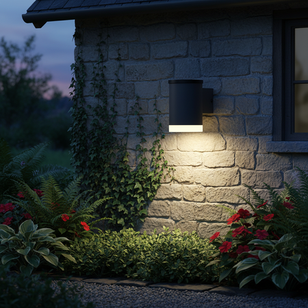 Kinkiet Solarny Ogrodowy Lampa Elewacyjna Zewnętrzna LED 0.5W 50lm 3000K Ciepła Szary IP44 Endura Osram