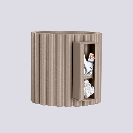 Lampa Ścienna Kinkiet G9 Aluminiowa Taupe Aura Deep Space SL.1816 Sollux