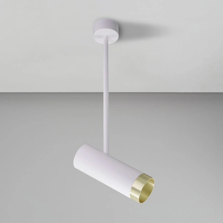 Lampa Sufitowa Reflektor Punktowy GU10 Biała Złota PORTO Sanico Goldlux