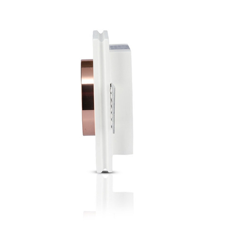 Oprawa Sufitowa Podtynkowa Oczko GU10 Kwadratowa Biała/Różowe złoto VT-866 V-TAC - 5 Lat Gwarancji