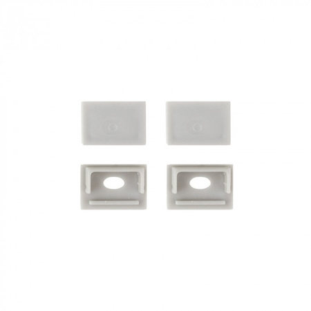 Profil Aluminiowy LED do Płyt GK Gipsowych REGIPS Szeroki Podpłytkowy do Glazury Biały 2m z Kloszem Przezroczystym do Taśm LED + Zaślepki seria GNS Ecolight