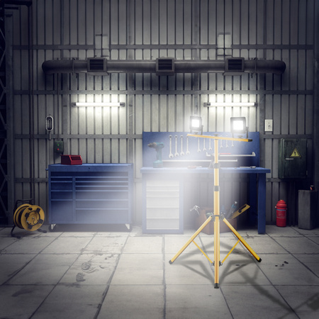 Naświetlacz LED ZUNA2 Halogen Lampa 2x 30W 6500K na Statywie + Przewód + Złącze Hermetyczne LUMILED