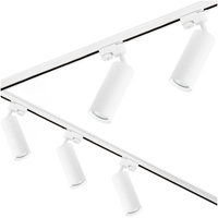 Zestaw Szynowy Szynoprzewód Szyna Listwa 3m + 5x Lampa Reflektor GU10 LED Biały