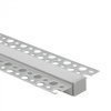 Profil Aluminiowy Podtynkowy do LED Wpuszczany do Płyt KARTON / GIPS 2m z Mlecznym Kloszem i Zaślepkami Ecolight