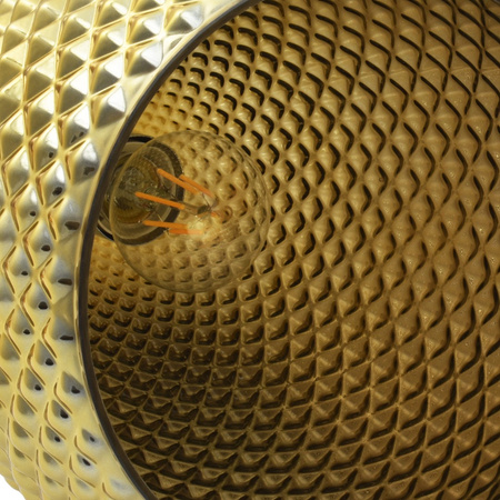 Lampa wisząca złota w stylu glamour MiLAGRO 1xE27 FIJI