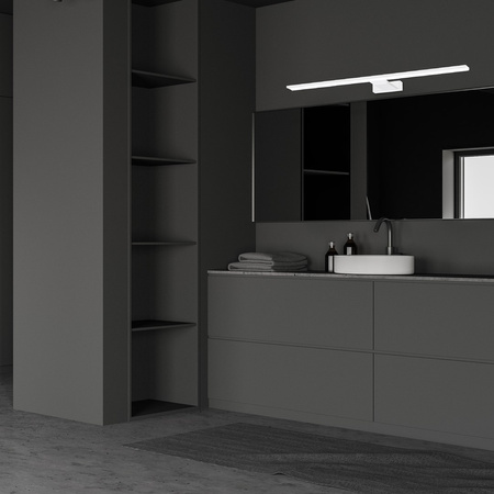 Lampa Ścienna Kinkiet SHINE Biała 80cm 15W LED Milagro