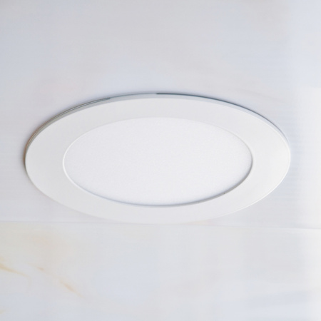 Zestaw 3 x Oprawa podtynkowa okrągła MIRO LED Biała 6W 420lm 3000K GOLDLUX (Polux)